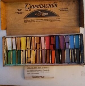 Grumbacher Finest Soft Pastels 30 Half Length Assortment No. 00/C Box Of 30 READ